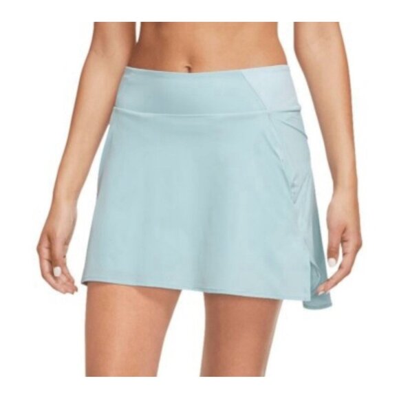 Nike Skirt Womens Medium Dri Fit Light Blue Mid Rise Active Stretch Tennis Gym - Picture 1 of 8